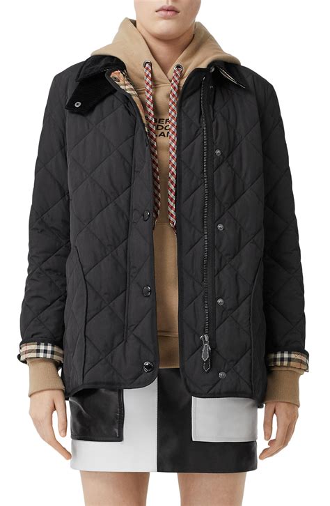 discount Burberry quilted jacket